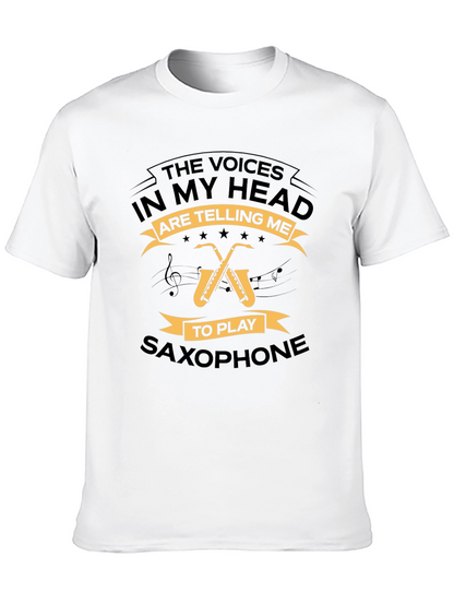 Saxophone T-Shirt - The Voices In My Head