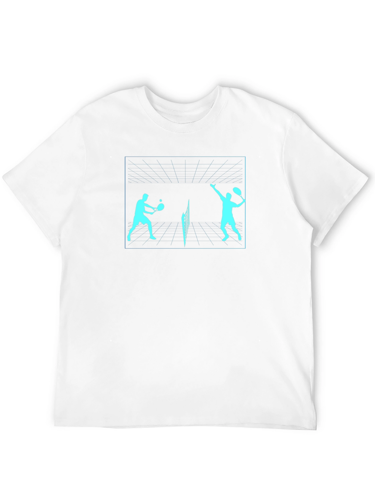 Tennis Players Graphic Tee - Black