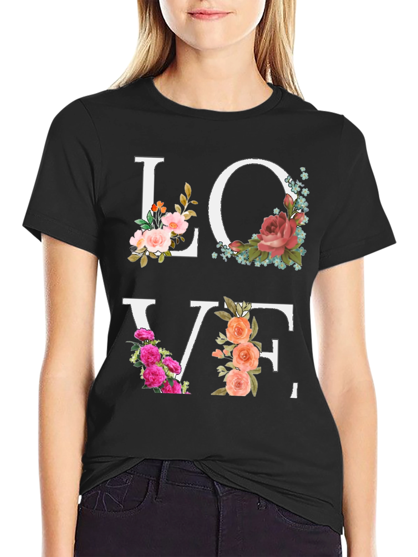 Floral Love Graphic T-Shirt