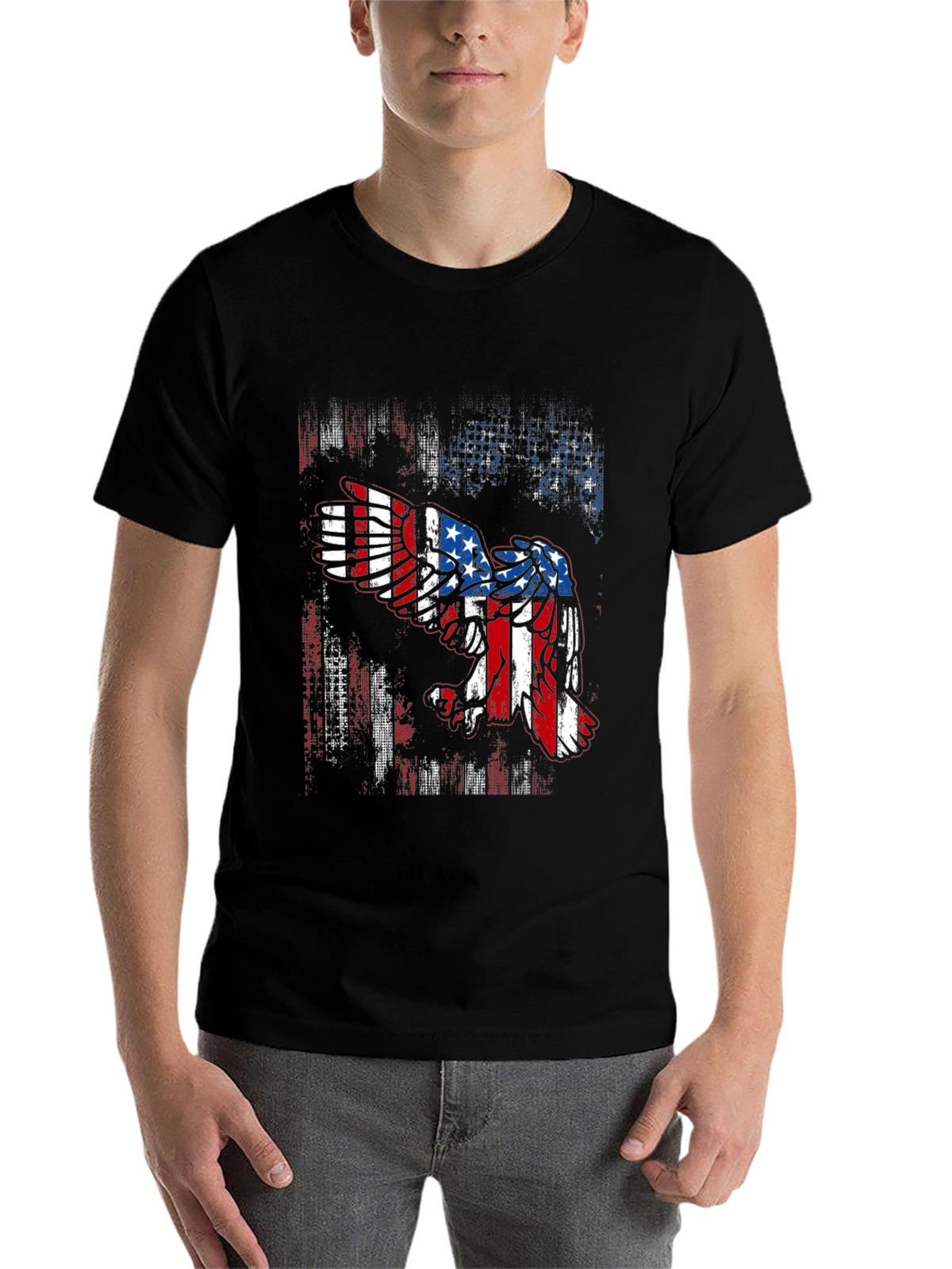 American Flag Eagle Graphic Tee
