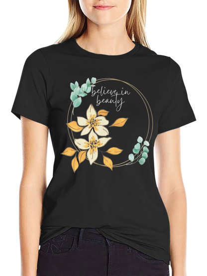 Believe in Beauty Floral Tee