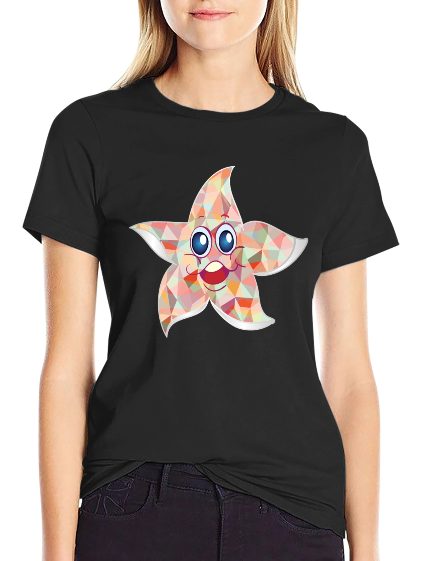 Starfish Graphic Tee - Whimsical Print Shirt
