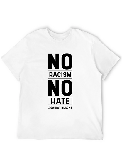 No Racism No Hate Black T-Shirt