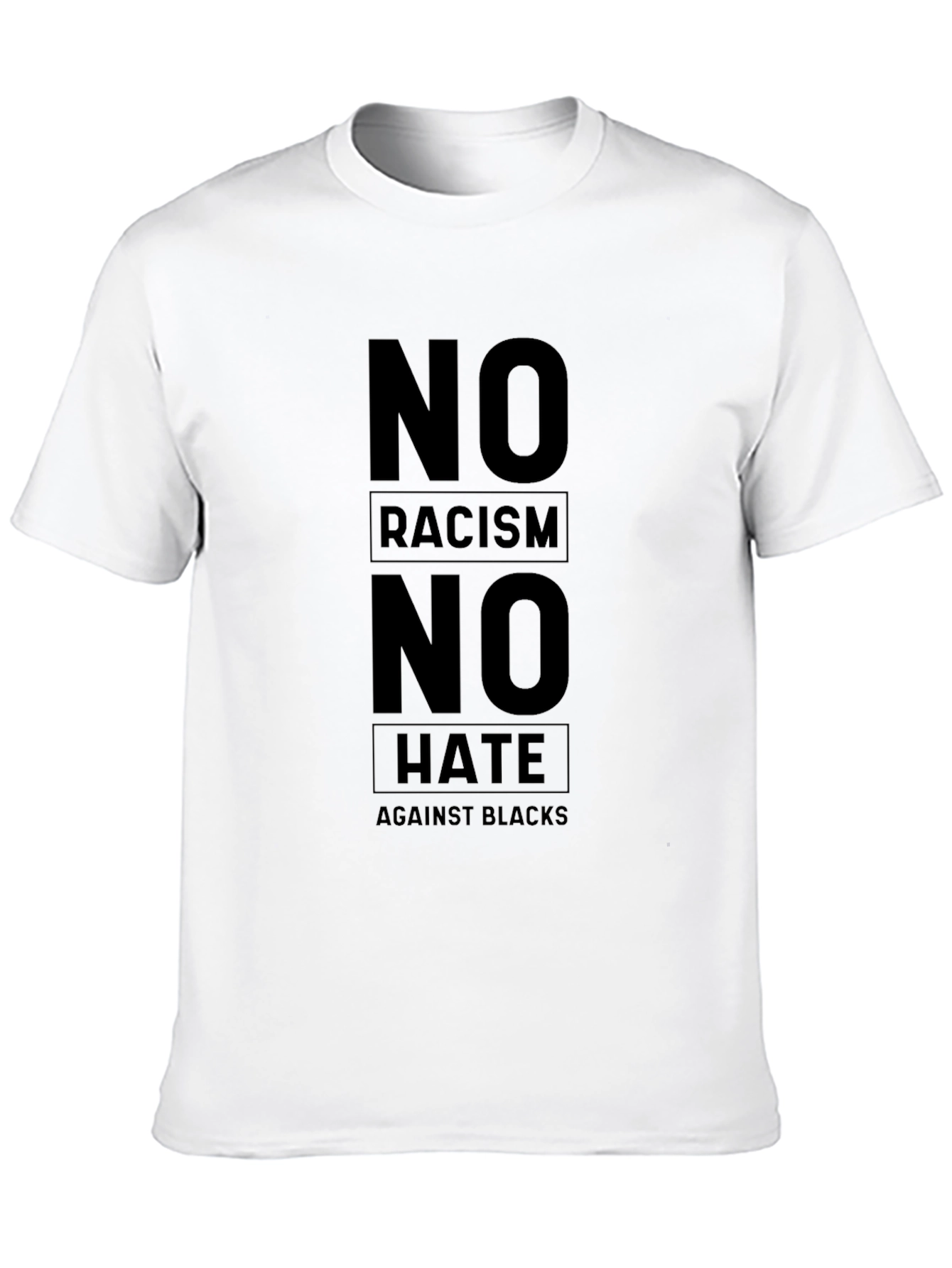 No Racism No Hate Black T-Shirt