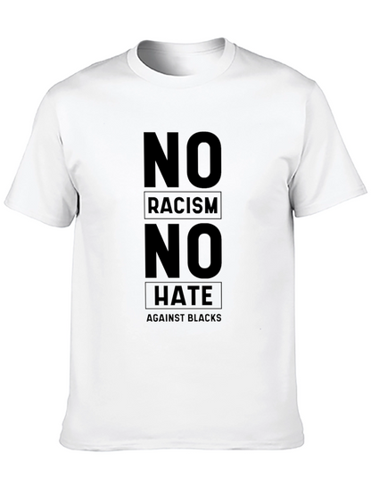 No Racism No Hate Black T-Shirt