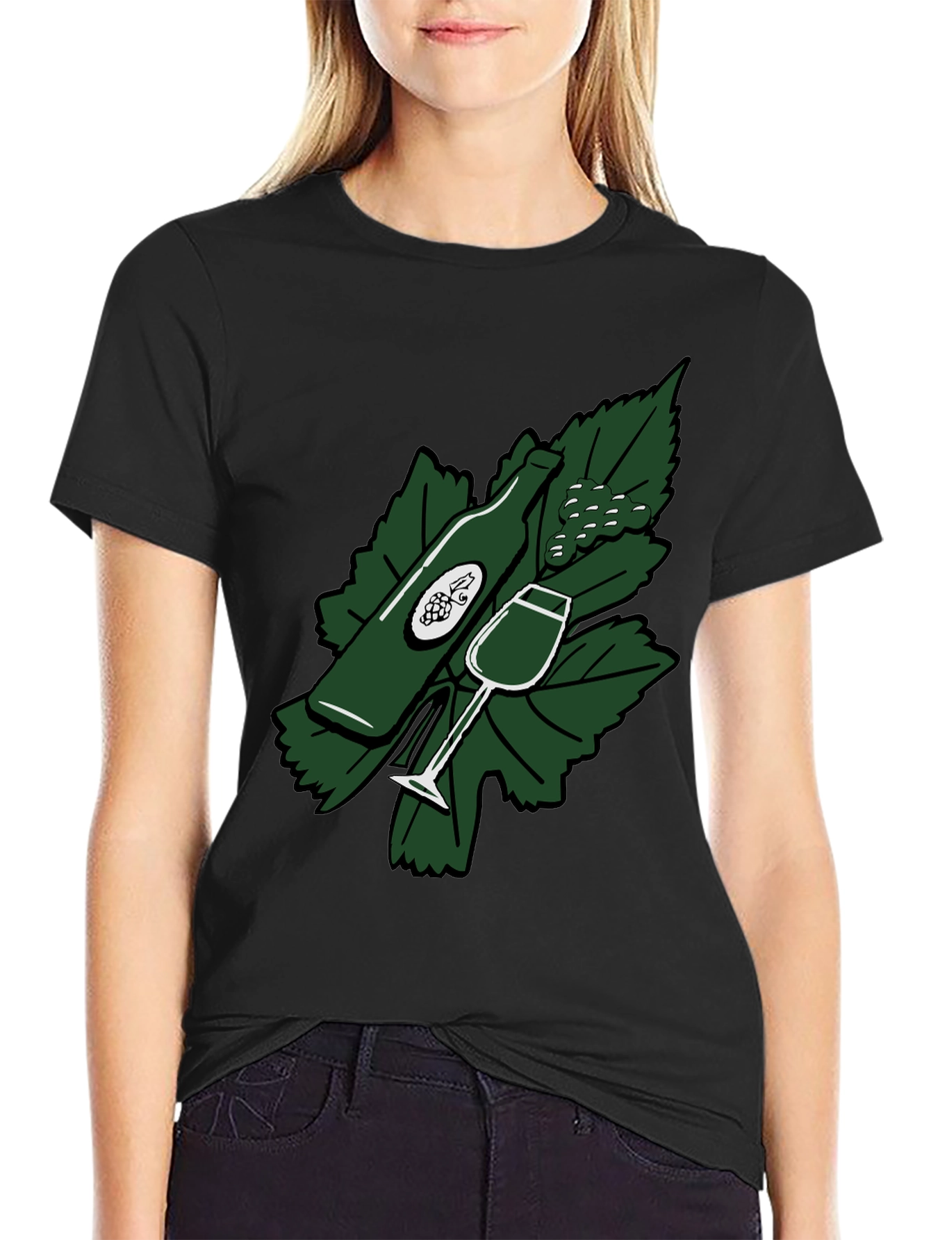 Wine Time Graphic T-Shirt
