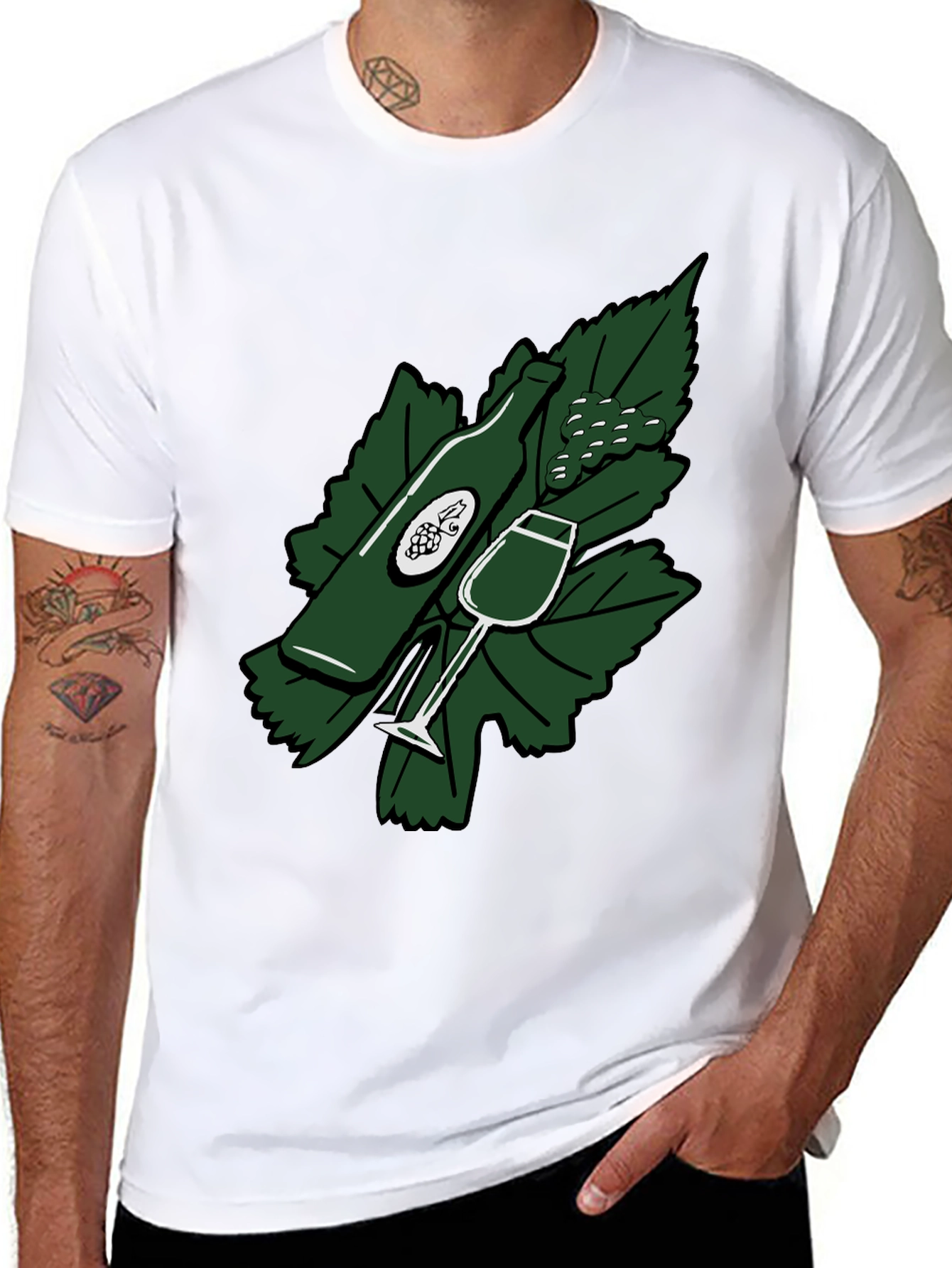 Wine Time Graphic T-Shirt