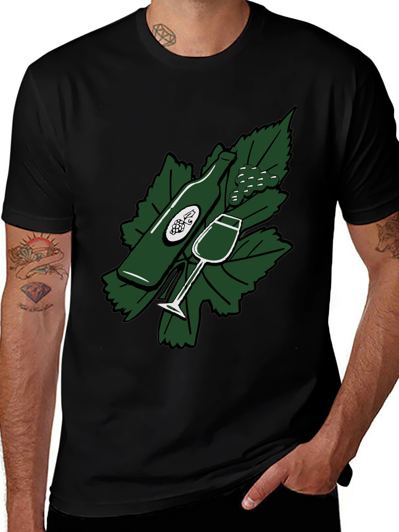 Wine Time Graphic T-Shirt