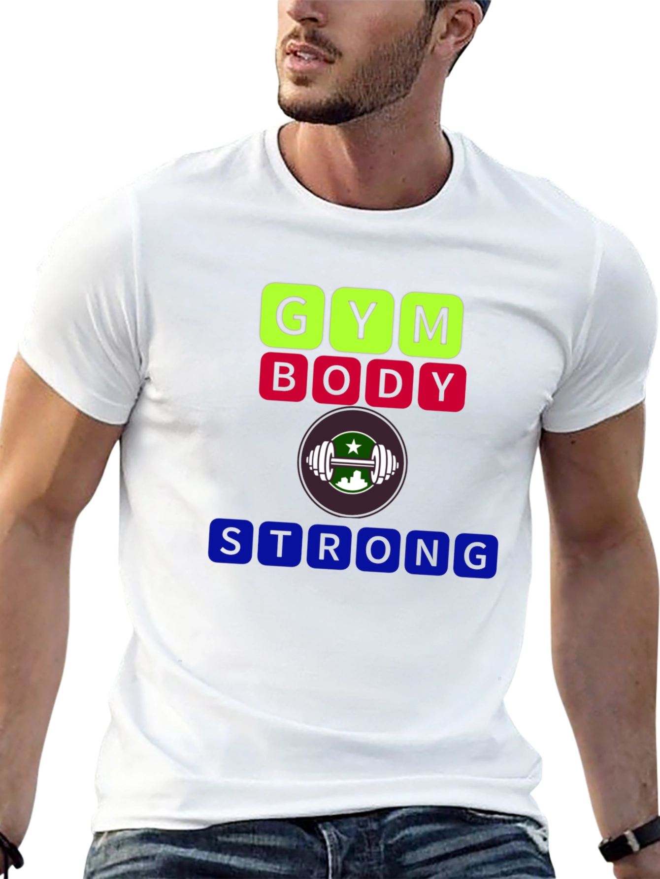 Gym Body Strong T-Shirt - Fitness Apparel
