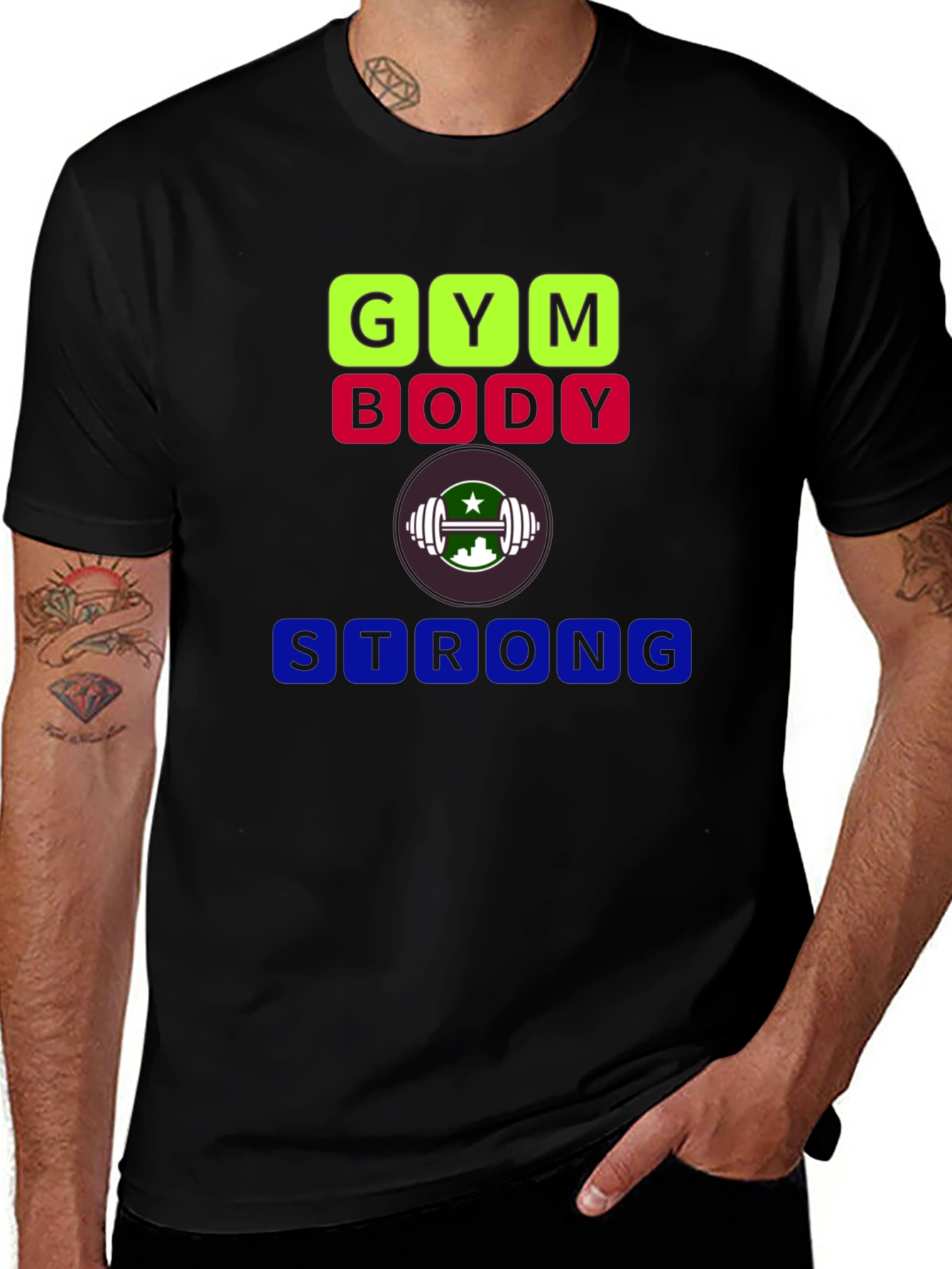 Gym Body Strong T-Shirt - Fitness Apparel