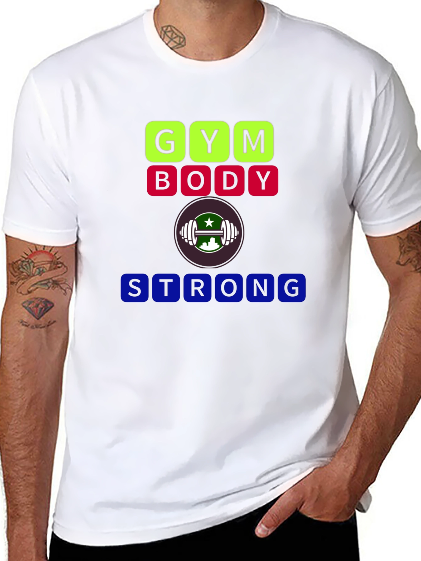 Gym Body Strong T-Shirt - Fitness Apparel