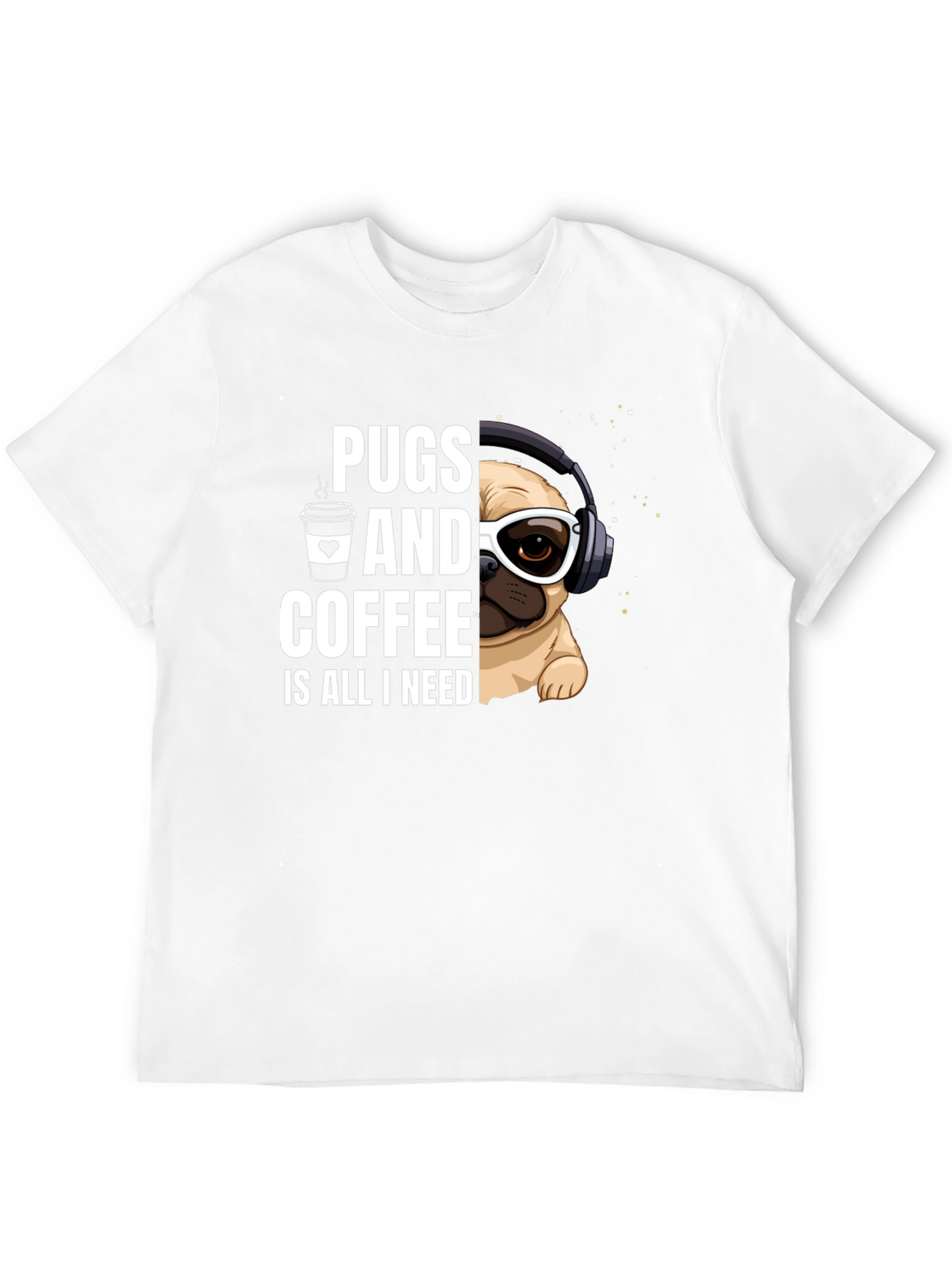 Pugs & Coffee Graphic Tee