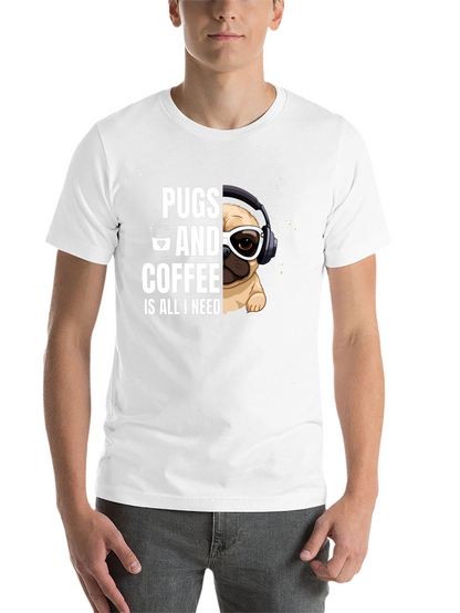 Pugs & Coffee Graphic Tee