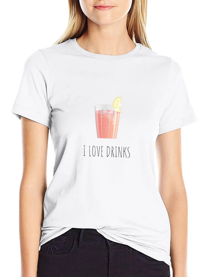 I Love Drinks Graphic T-Shirt