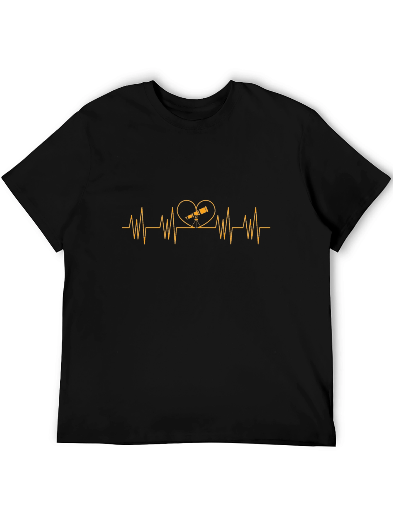Astronomy Heartbeat T-Shirt - Telescope Love