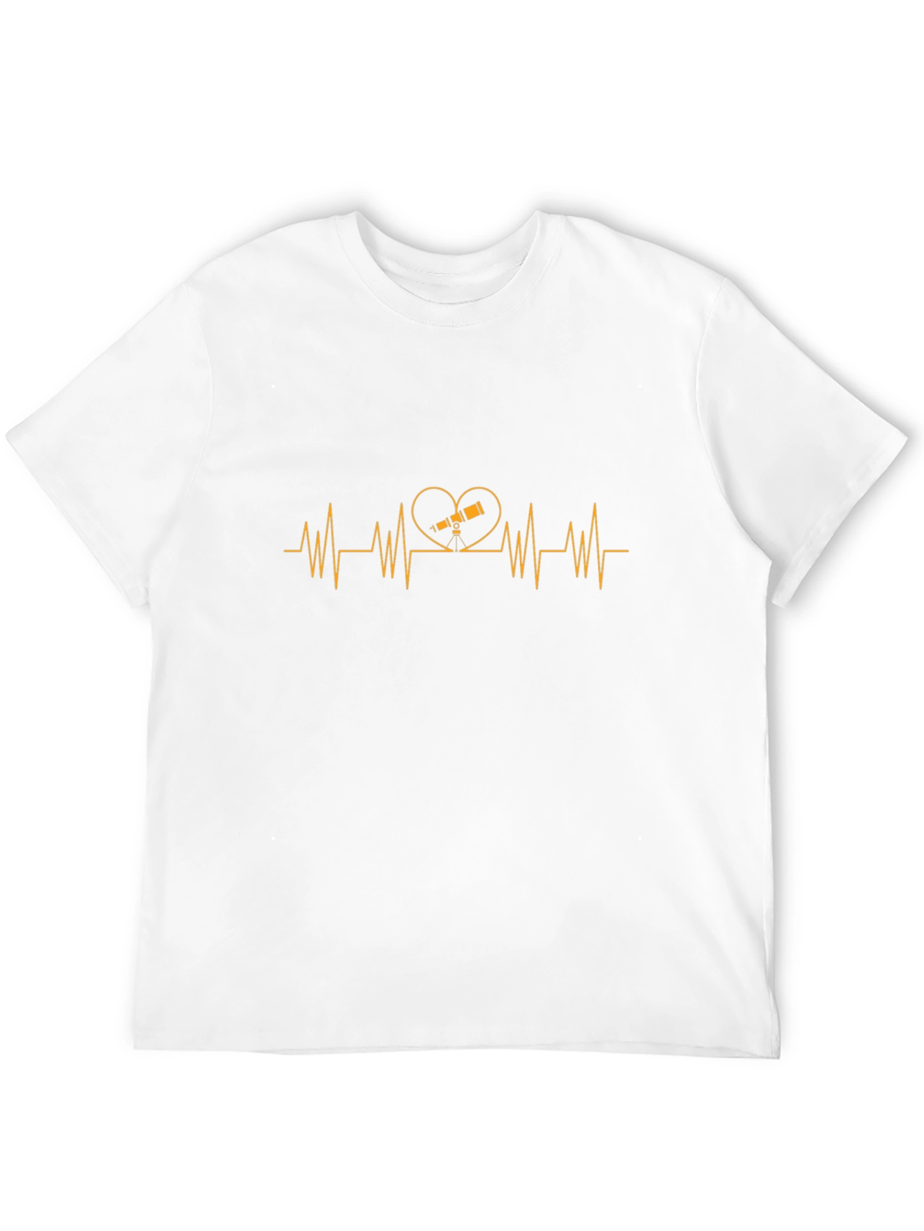 Astronomy Heartbeat T-Shirt - Telescope Love