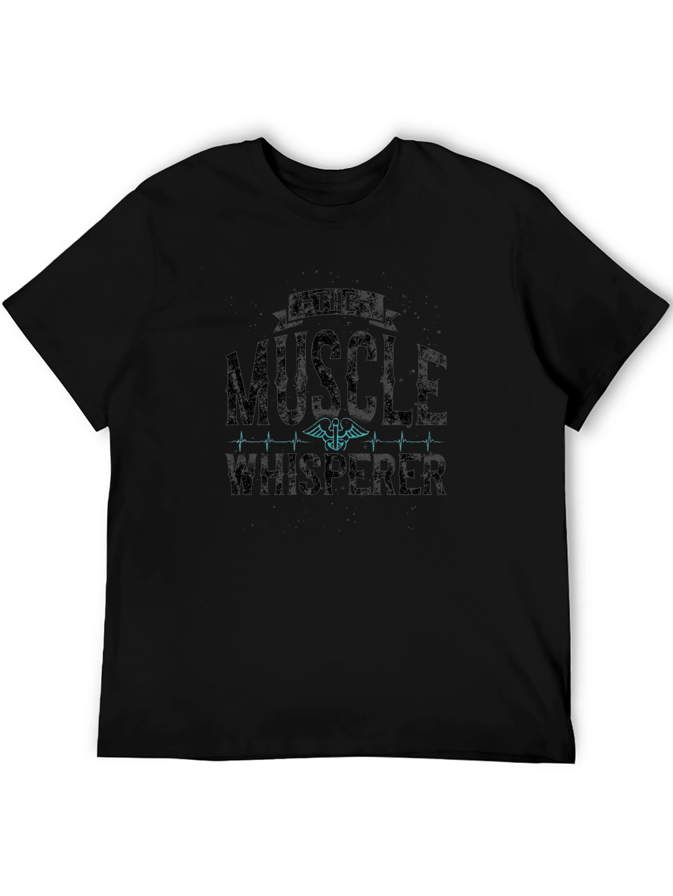 Muscle Whisperer Black Graphic T-Shirt