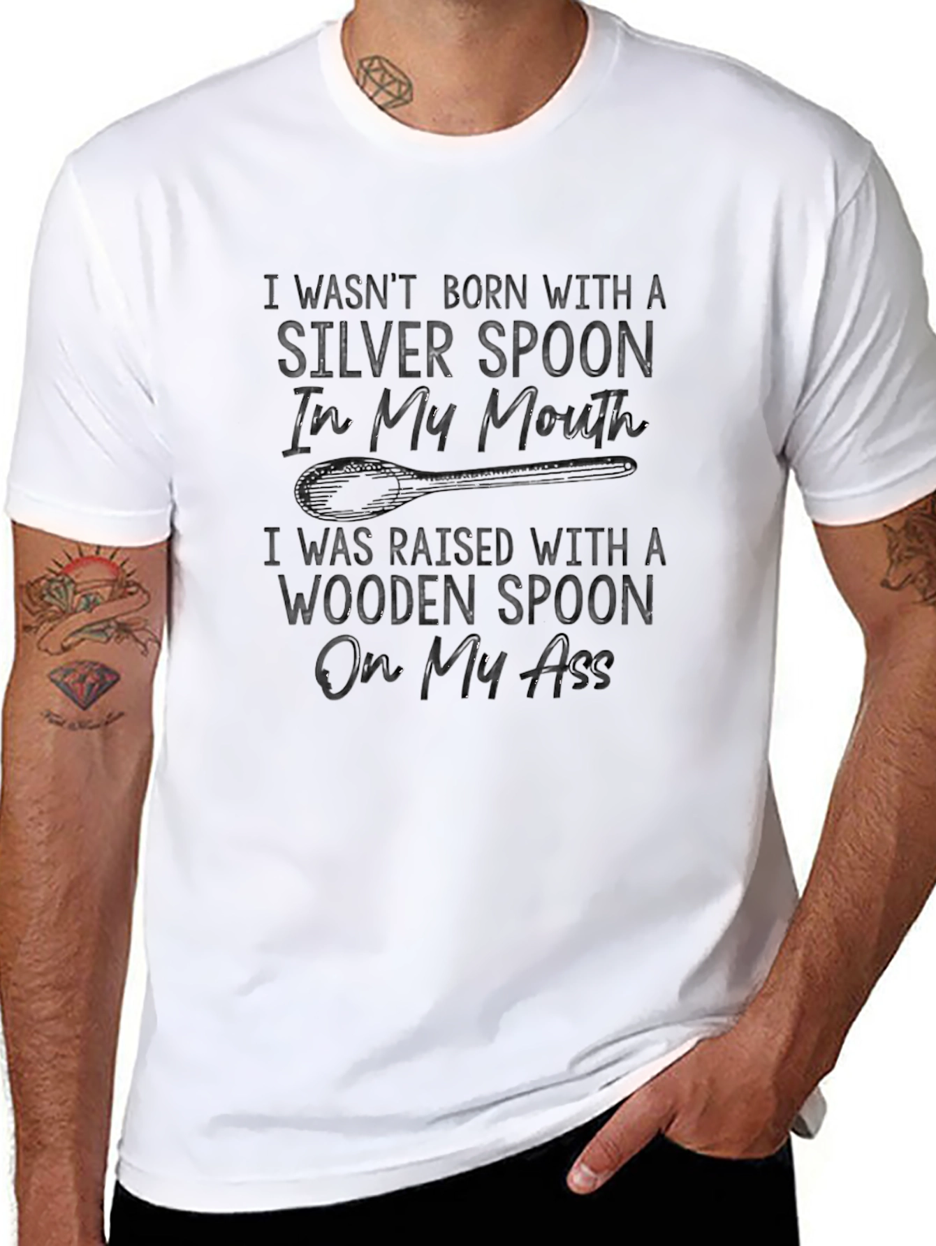 Funny Wooden Spoon Graphic T-Shirt
