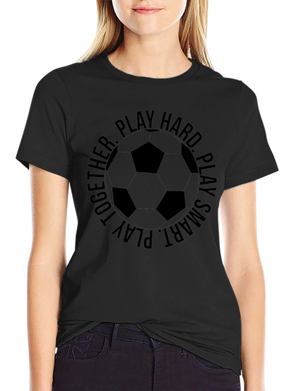 Soccer Ball Graphic T-Shirt - Play Hard