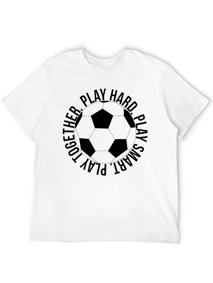 Soccer Ball Graphic T-Shirt - Play Hard