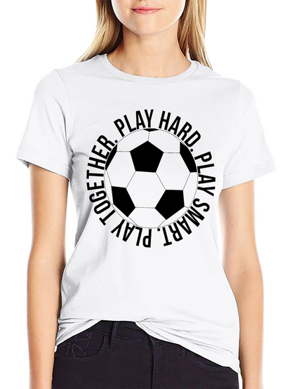 Soccer Ball Graphic T-Shirt - Play Hard