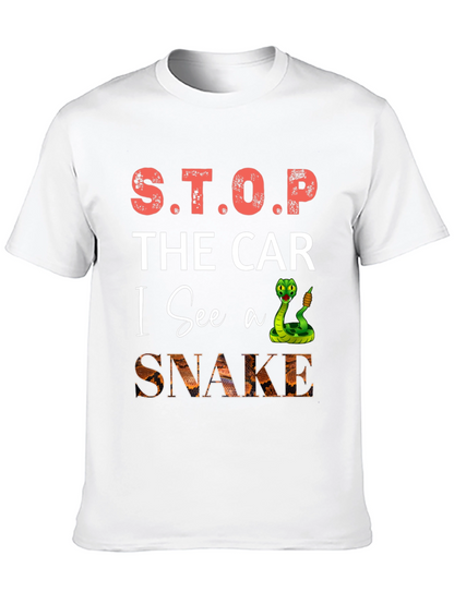 S.T.O.P. The Car I See A Snake T-Shirt