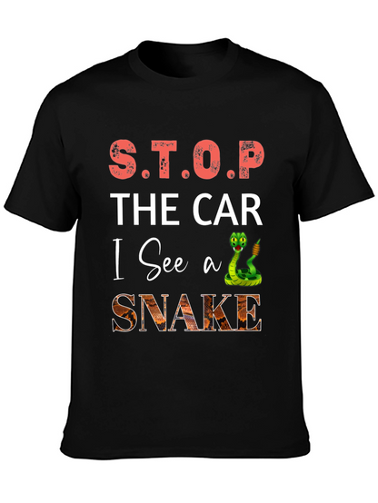 S.T.O.P. The Car I See A Snake T-Shirt