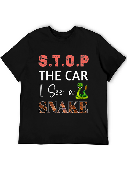 S.T.O.P. The Car I See A Snake T-Shirt