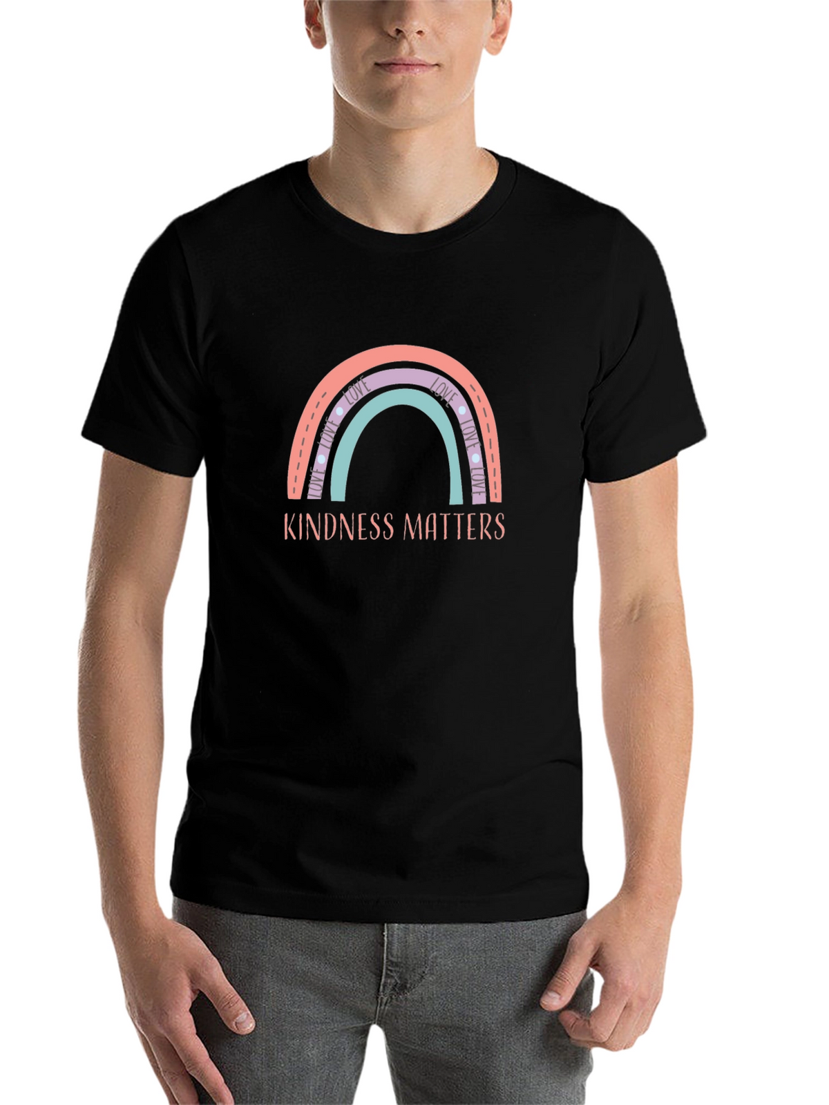 Kindness Matters Rainbow Graphic Tee