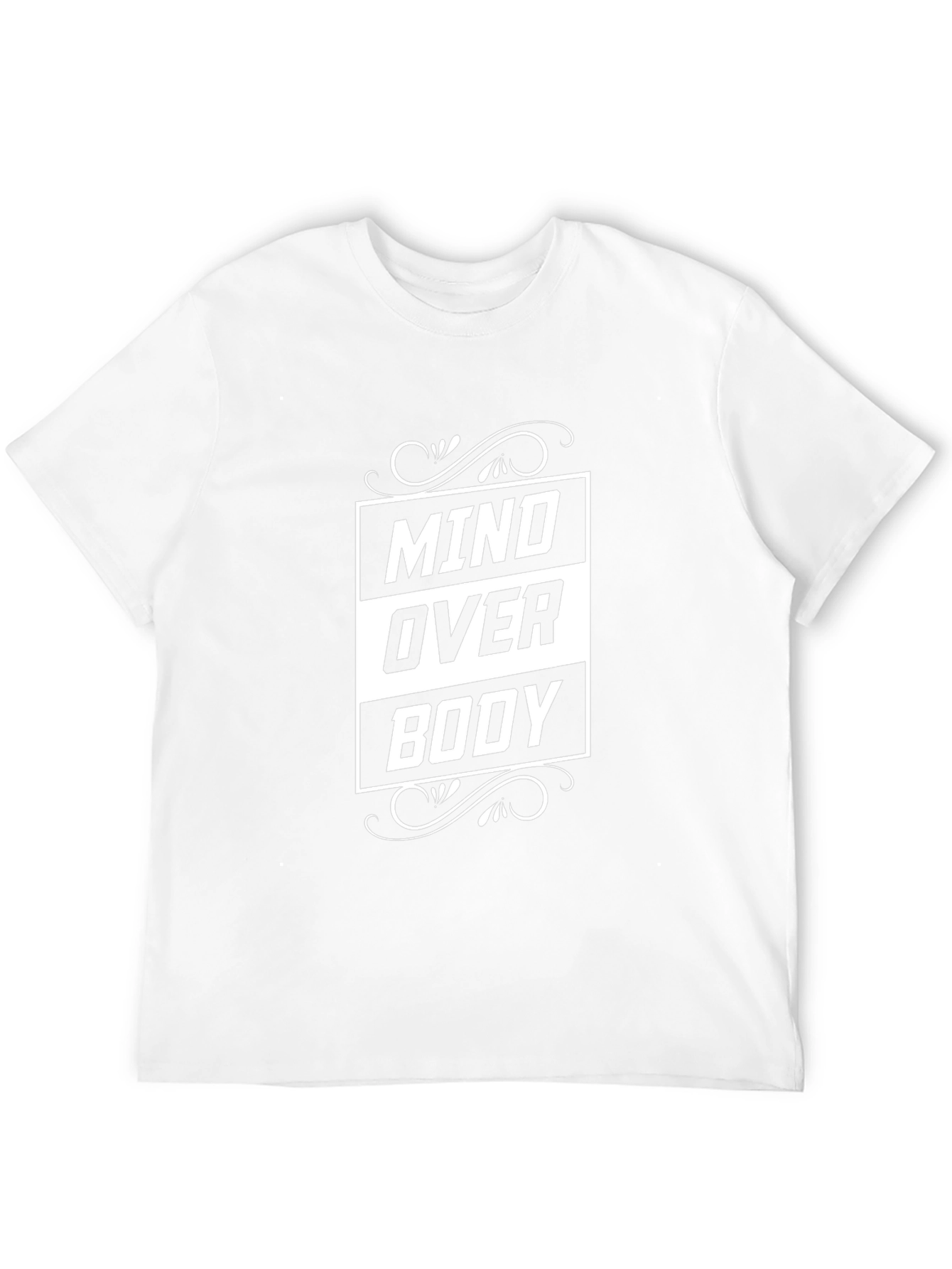 Mind Over Body Graphic Print Black T-Shirt