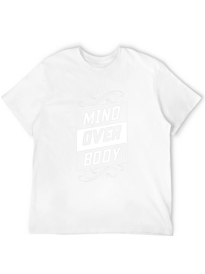 Mind Over Body Graphic Print Black T-Shirt