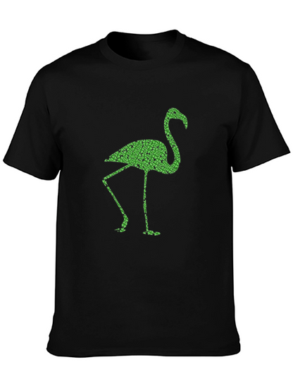 Shamrock Flamingo Black T-Shirt
