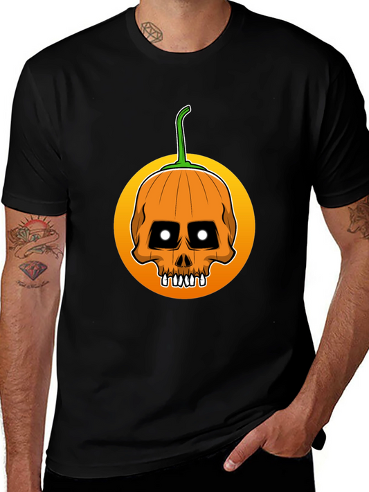 Skull Pumpkin Halloween T-Shirt