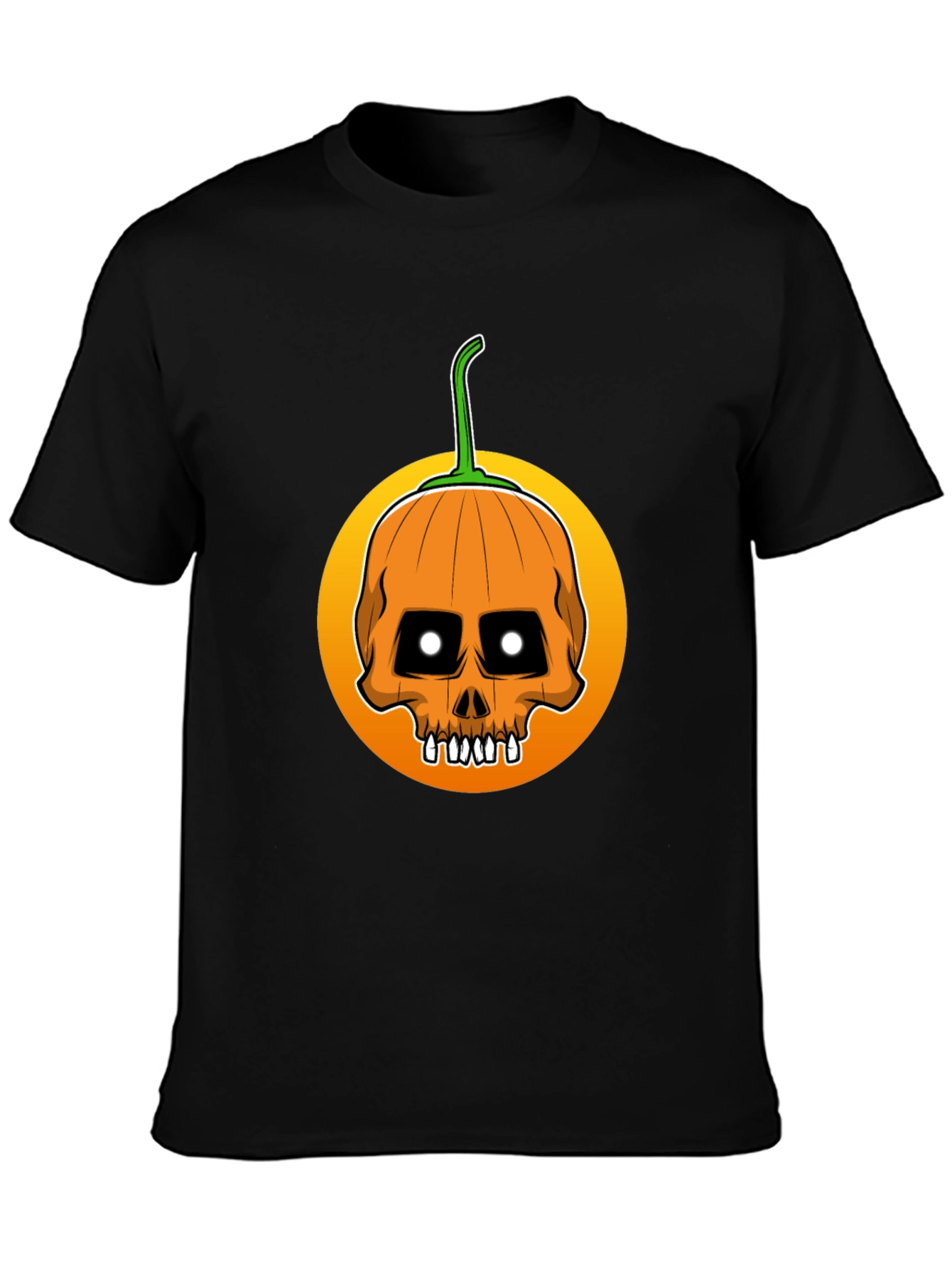 Skull Pumpkin Halloween T-Shirt
