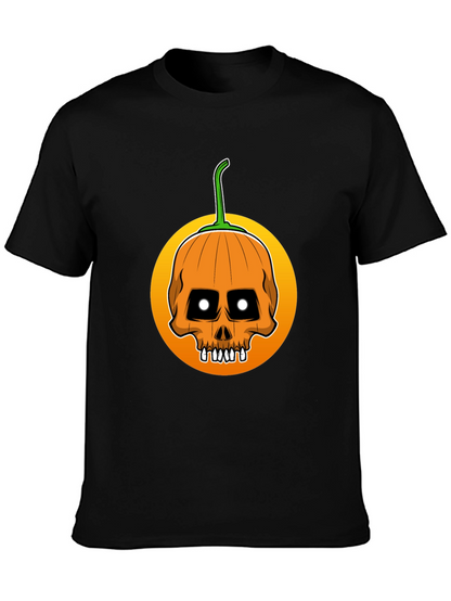 Skull Pumpkin Halloween T-Shirt