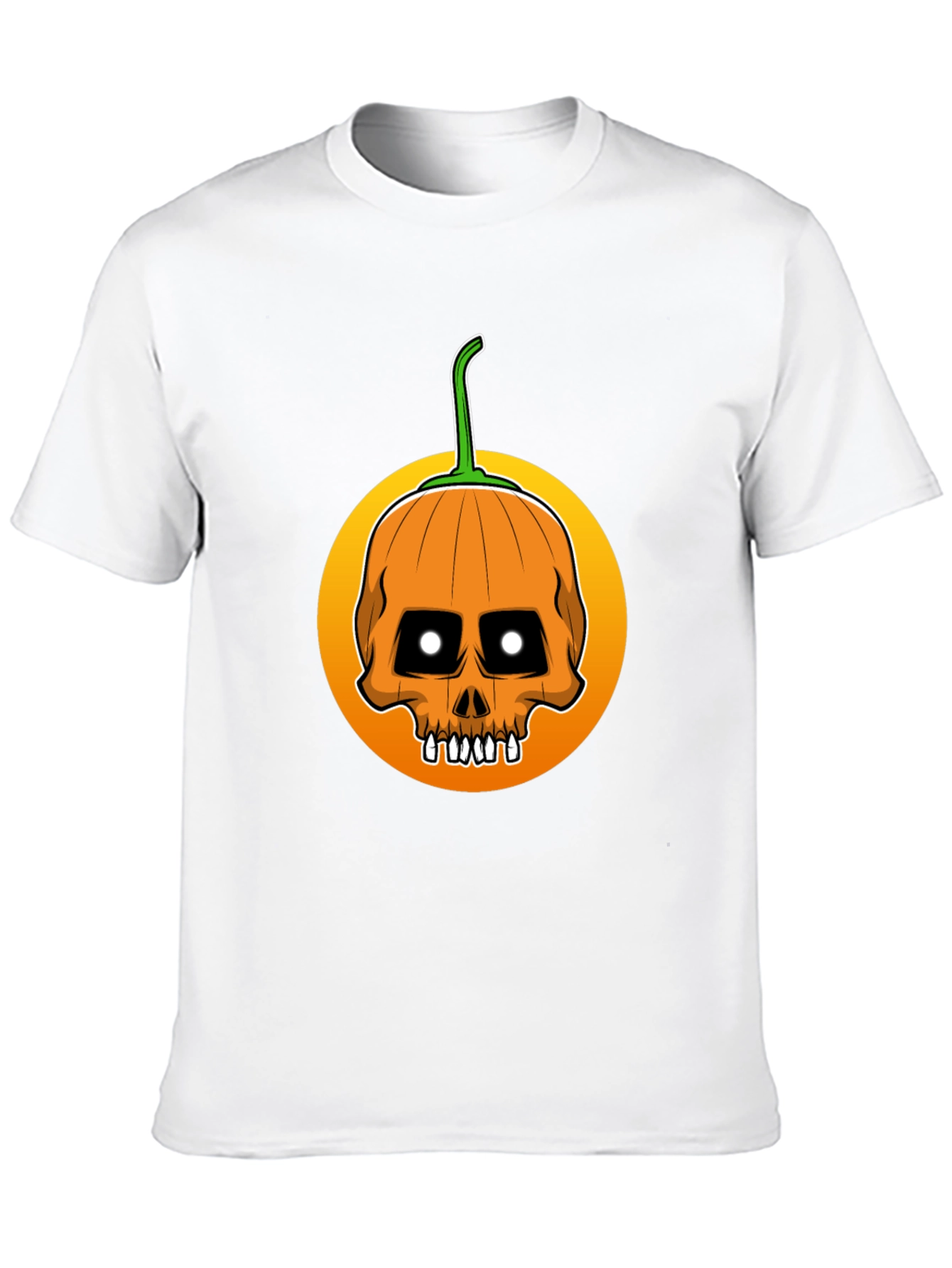 Skull Pumpkin Halloween T-Shirt