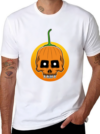 Skull Pumpkin Halloween T-Shirt