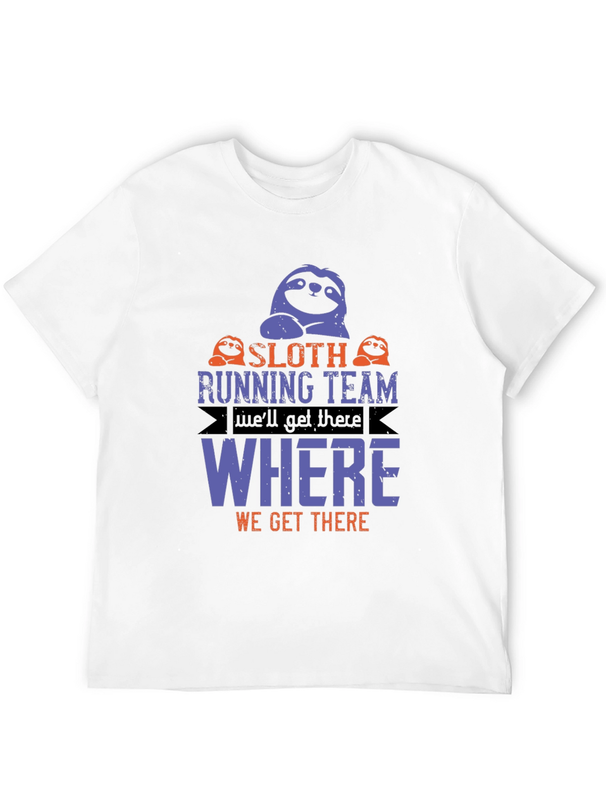 Sloth Running Team T-Shirt - Funny Novelty Tee