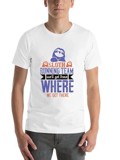 Sloth Running Team T-Shirt - Funny Novelty Tee