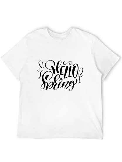 Hello Spring Graphic Tee - Black