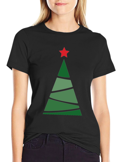 Christmas Tree Graphic Tee - Holiday Style