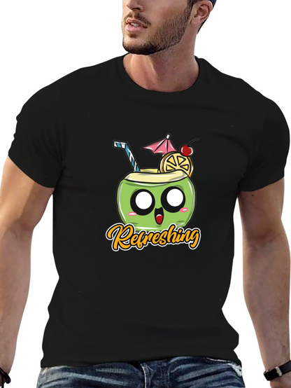 Refreshing Coconut Black T-Shirt