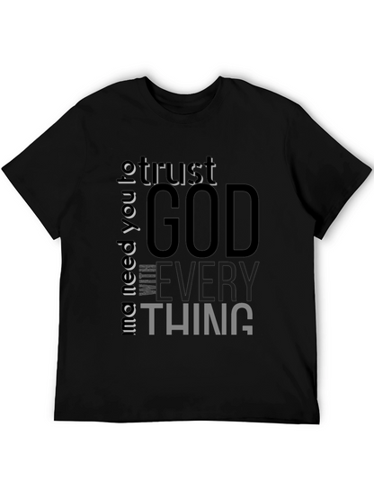 Trust God Black Graphic Tee