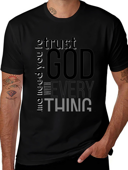 Trust God Black Graphic Tee
