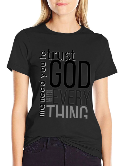 Trust God Black Graphic Tee