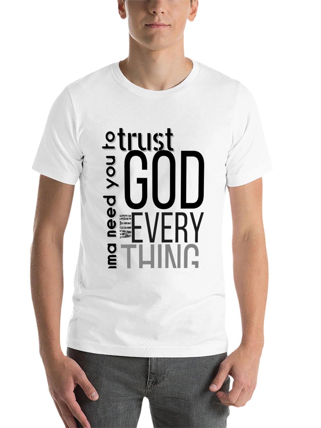 Trust God Black Graphic Tee