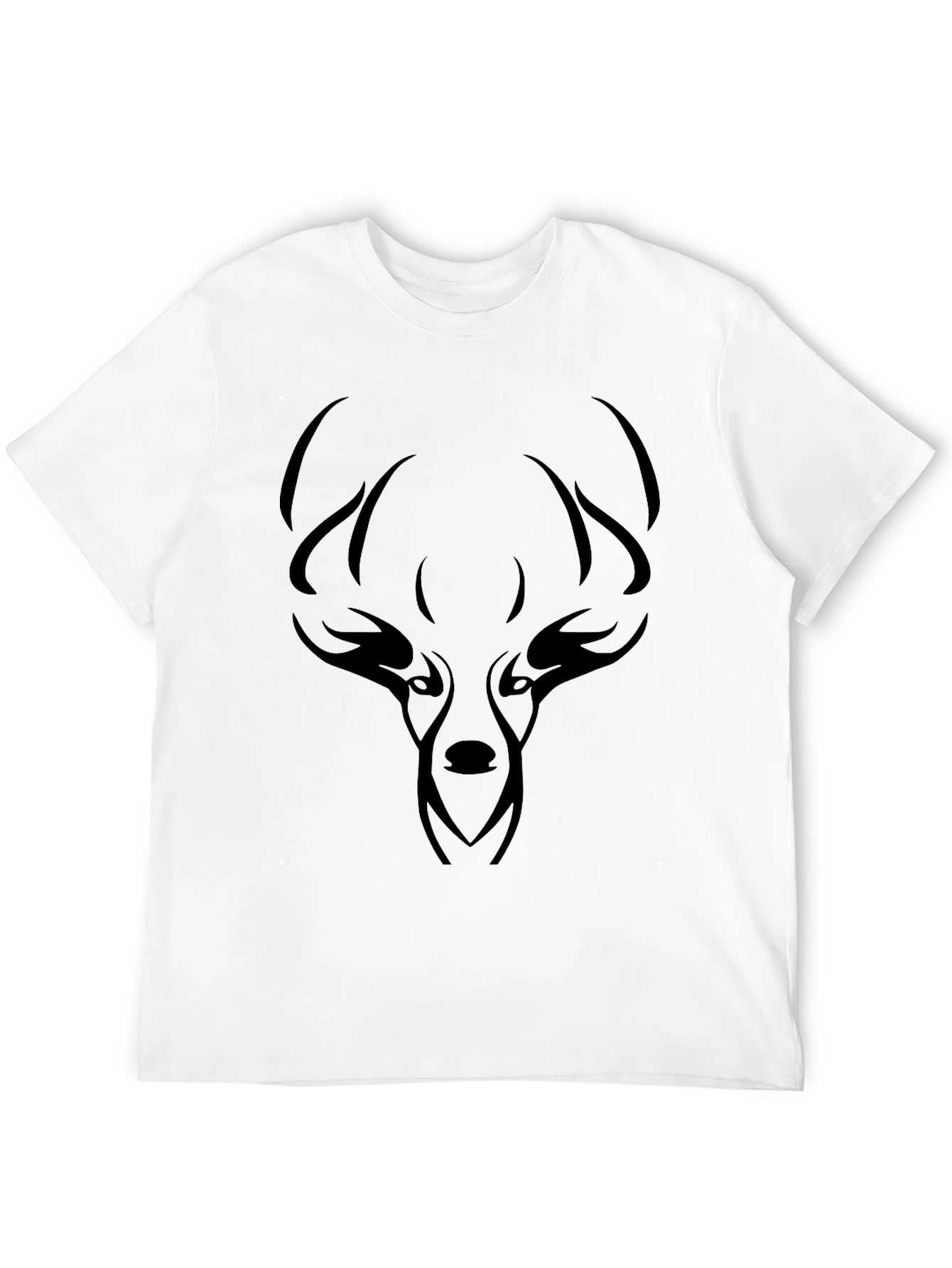 Mens Black Deer Graphic Tee