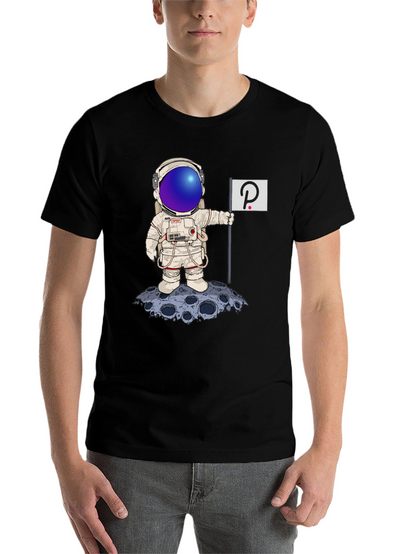 Astronaut Polkadot Graphic Tee - Space Crypto Fashion