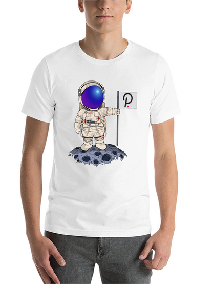 Astronaut Polkadot Graphic Tee - Space Crypto Fashion
