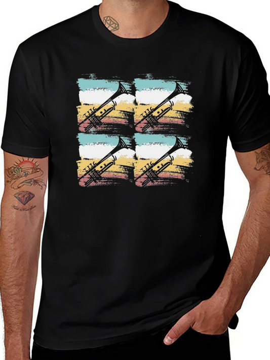 Trumpet Retro T-Shirt | Unique Band Tee